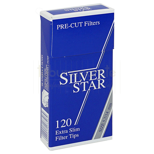 Filtre Tigari Silver Star Pre-Cut Extra Slim 5,7/14 mm